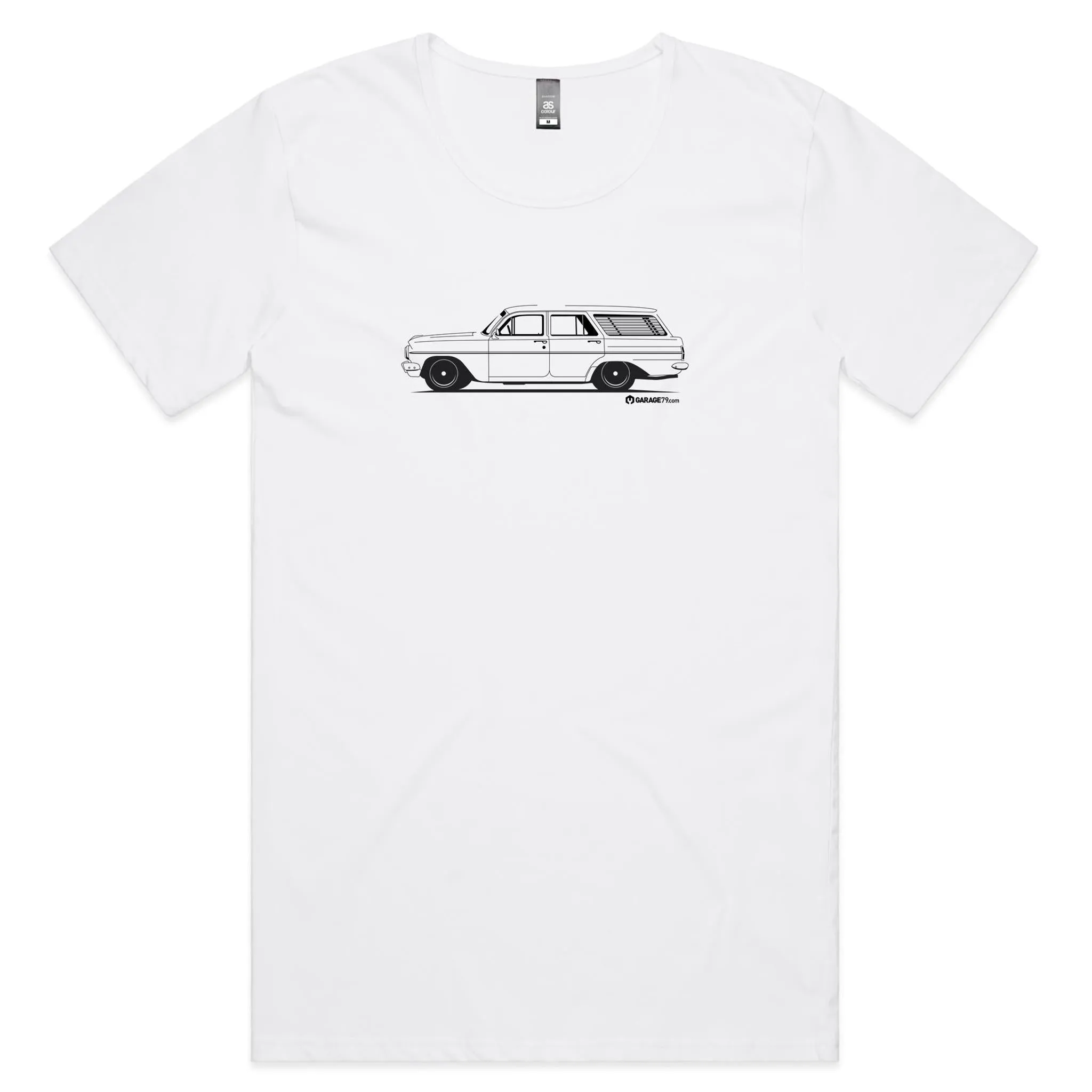 2XL White EH Holden Wagon Mens Scoop Neck T-Shirt - WAREHOUSE