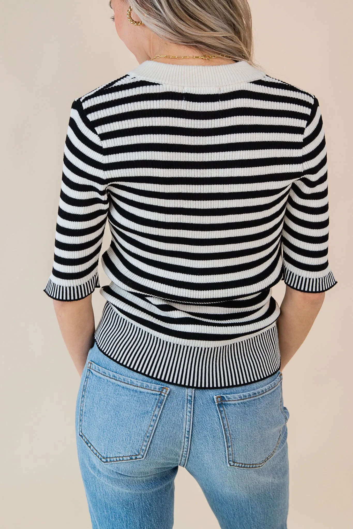 Alora Pullover Henley Knit Top