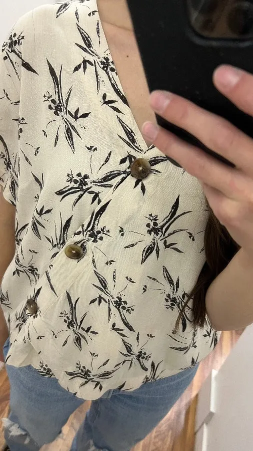 Asymmetrical Tropical Short Sleeve
