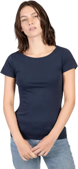 ayaecofashion AyA | Women's Organic Pima Cotton T-Shirt | Navy Blue XS