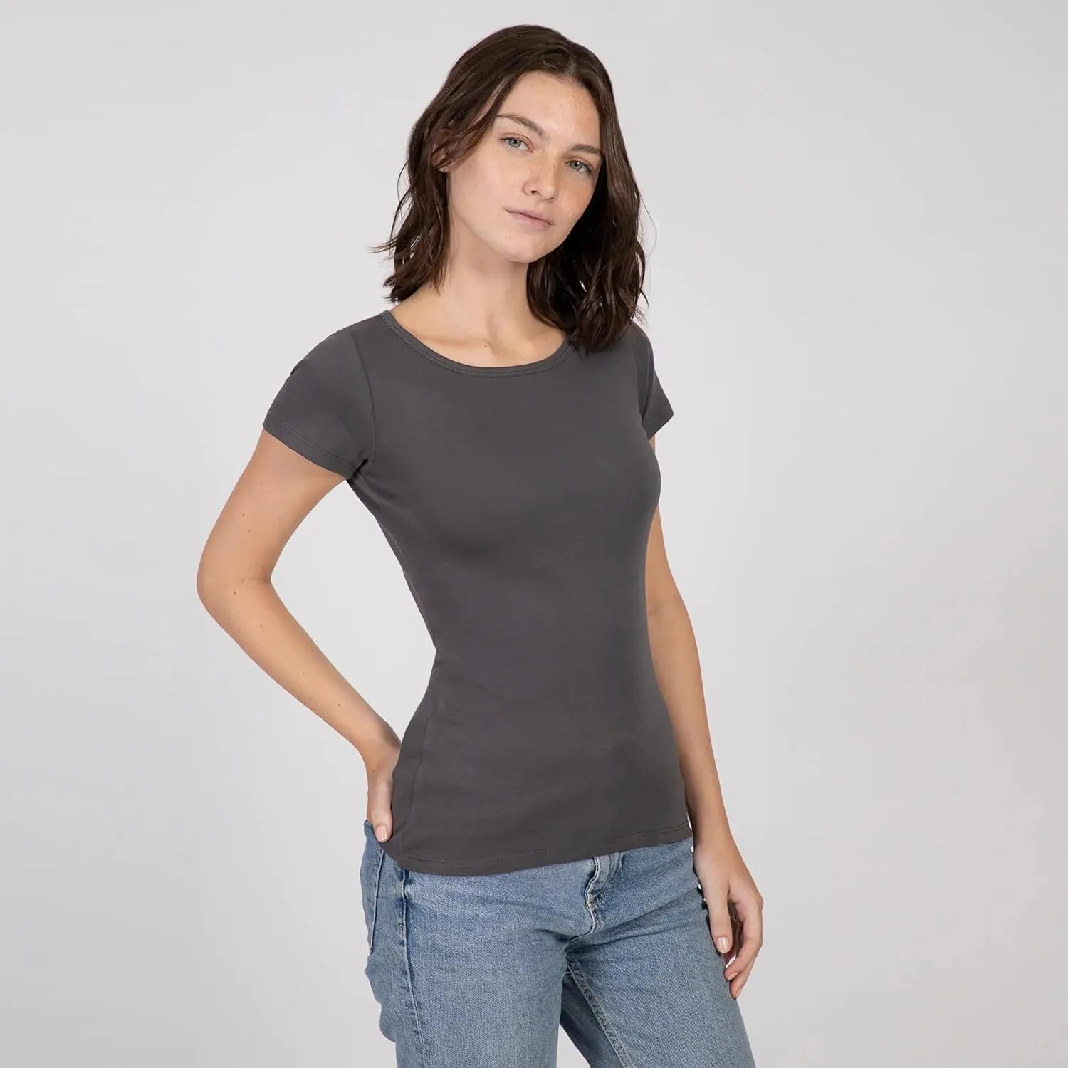 ayaecofashion AYA | Women's Organic Pima Cotton T-Shirt | White XS
