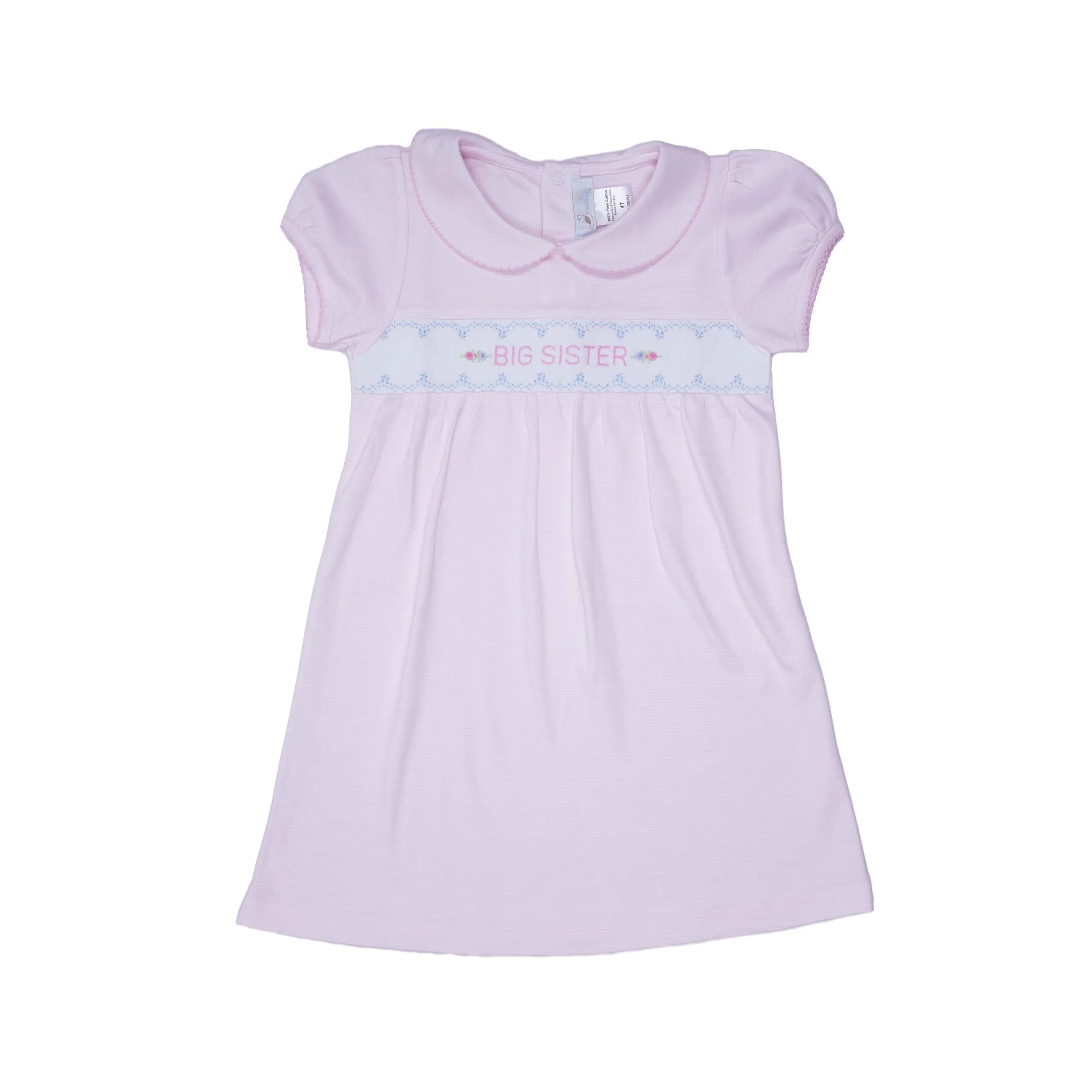 Big Sister Dress, Toddler Girls, Pink