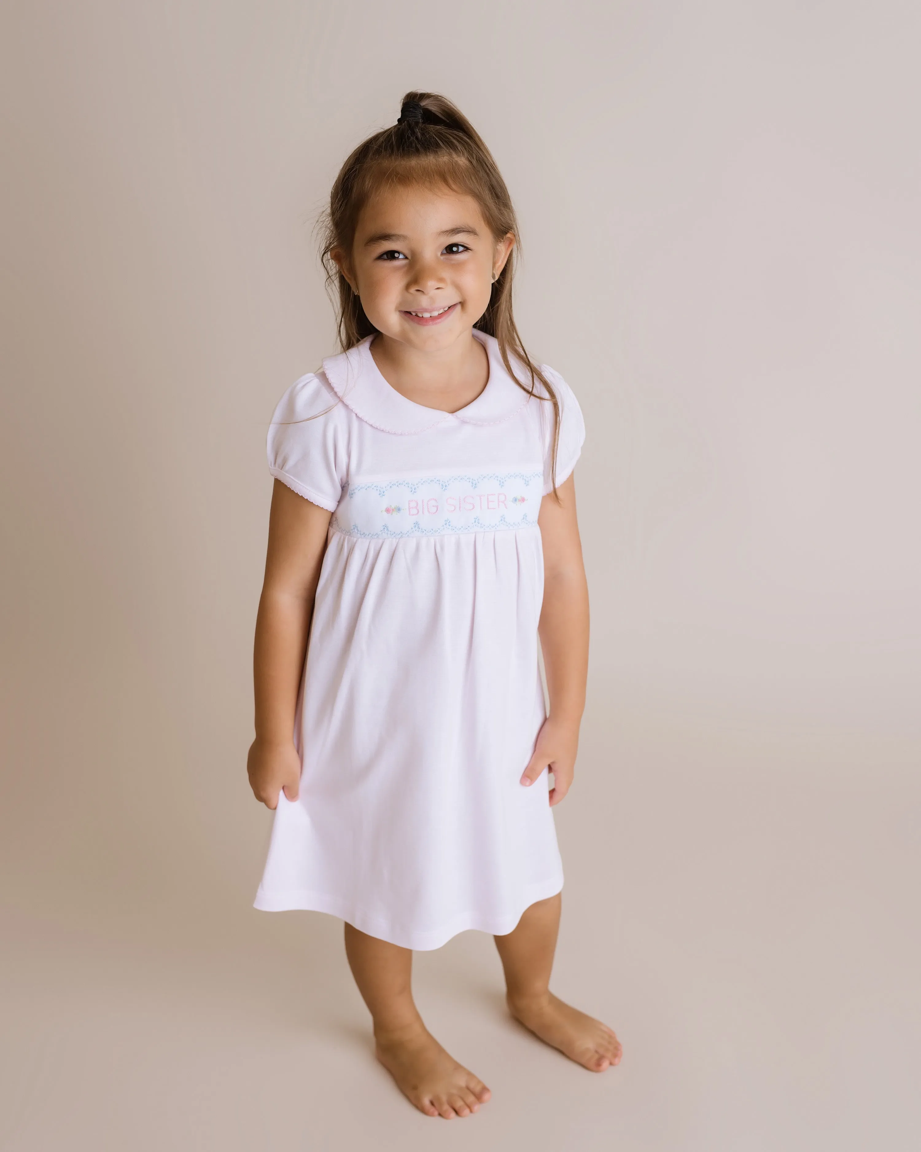 Big Sister Dress, Toddler Girls, Pink