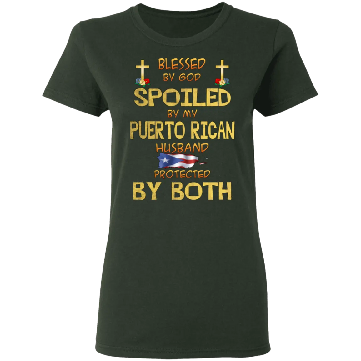 Blessed and Protected Ladies' 5.3 oz. T-Shirt