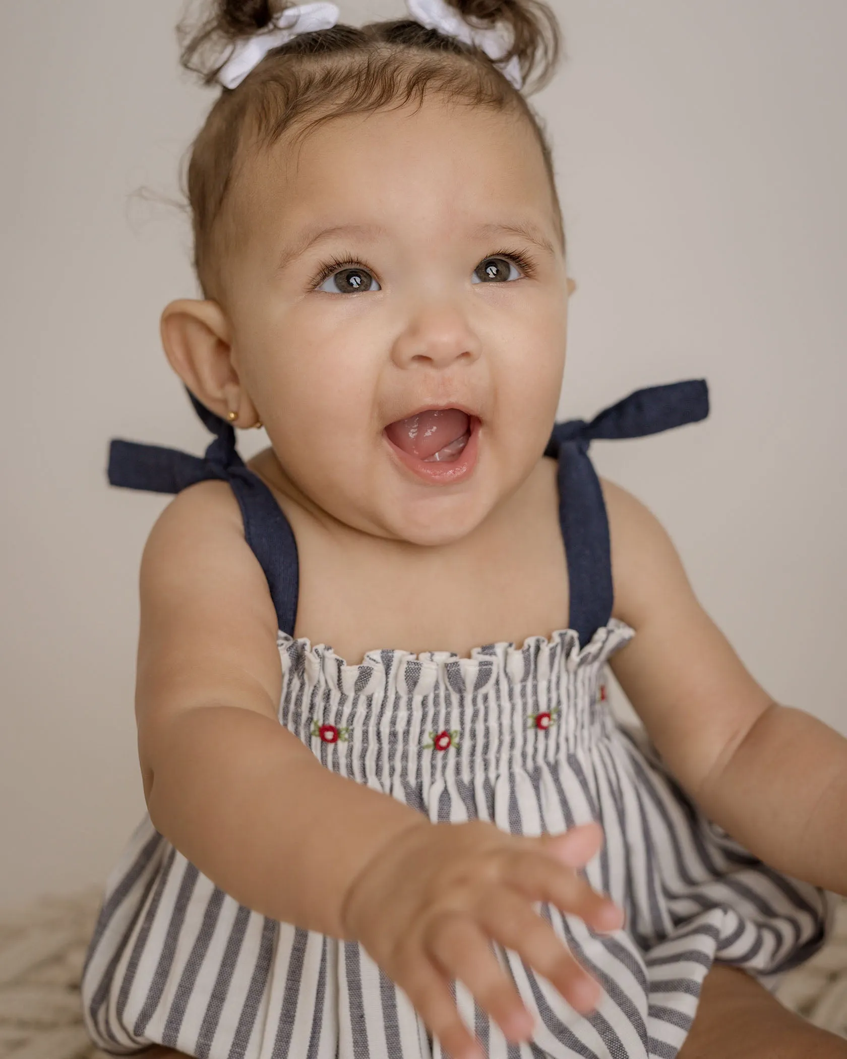 Carmen Linen Bubble Romper