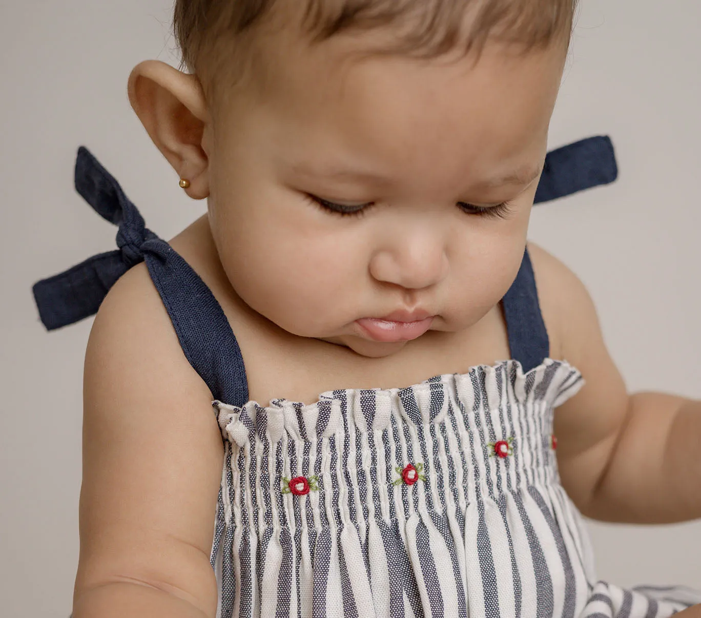 Carmen Linen Sleeveless Dress, Infant Girls