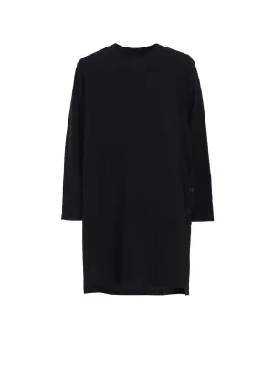 COMBED SINGLE JERSEY SINGLE BUTTON HENRY NECK LS T