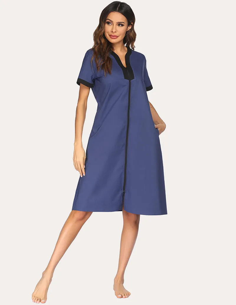 Ekouaer Floral Long Robe (US Only)