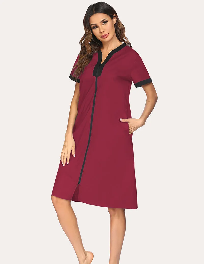 Ekouaer Floral Long Robe (US Only)