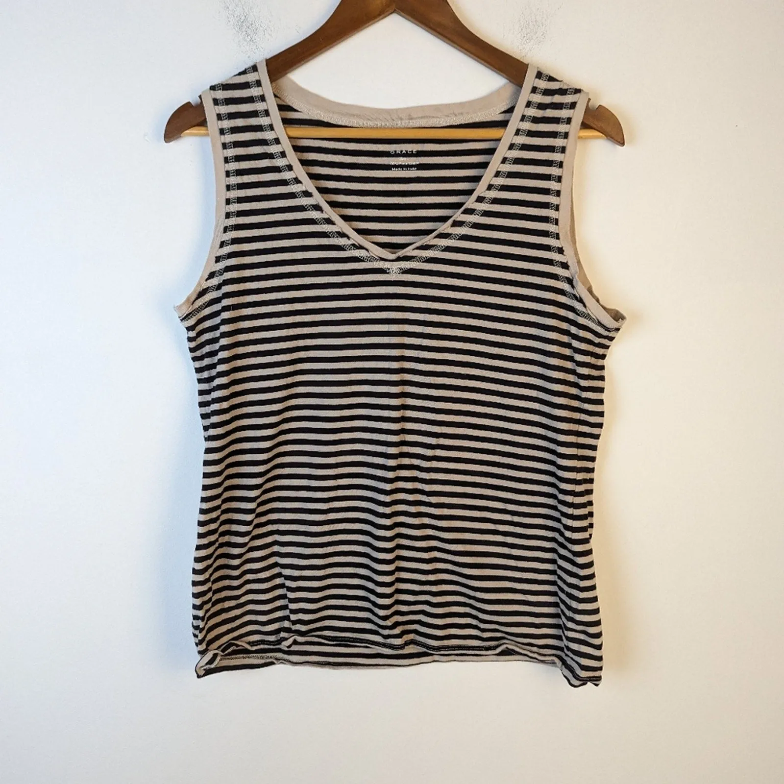 Grace Striped Tee Shirt - Large