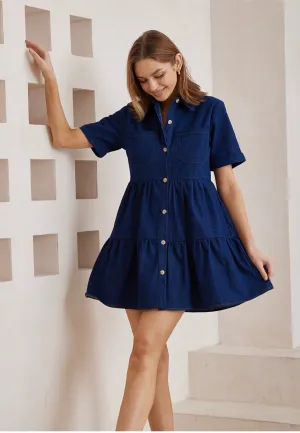 Jayla Mini Dress -Navy