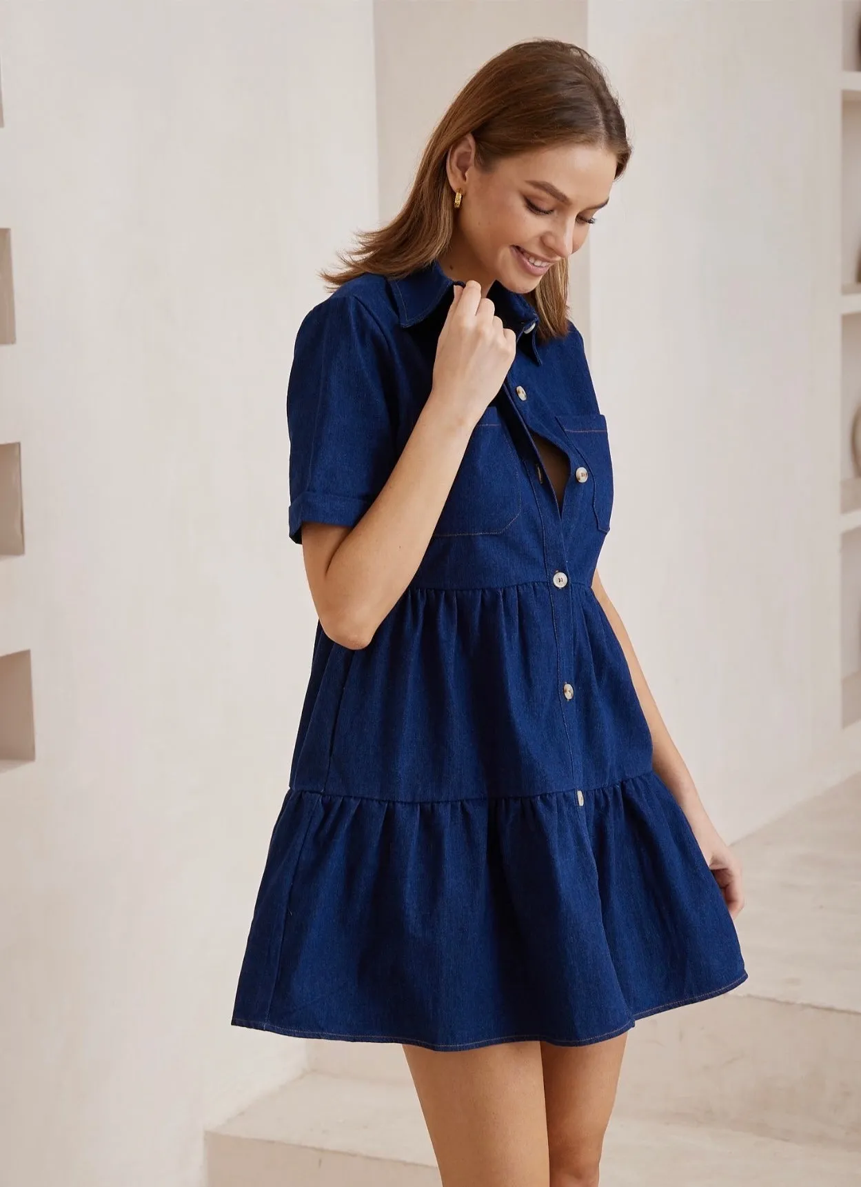 Jayla Mini Dress -Navy