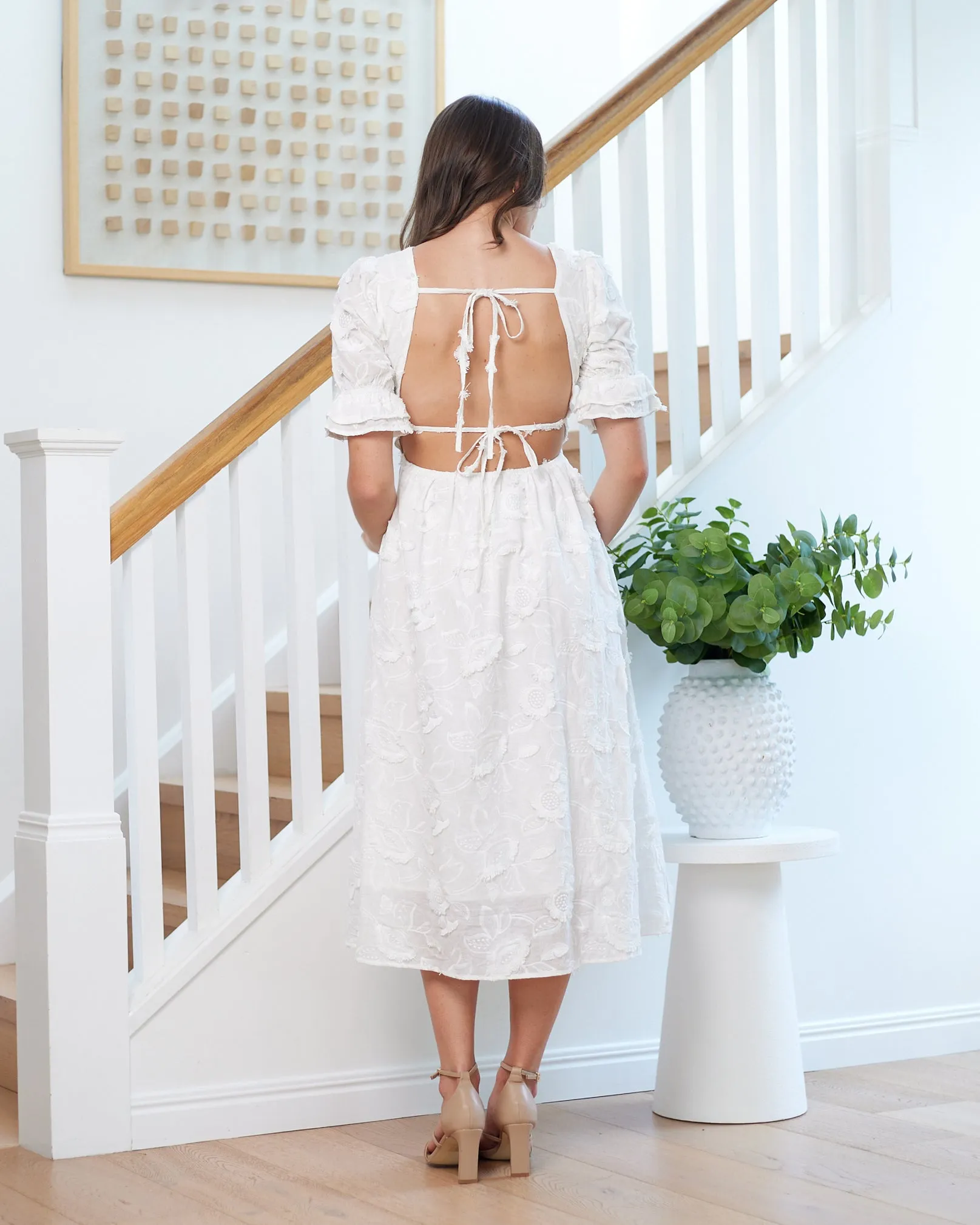 Larissa Midi Dress -White