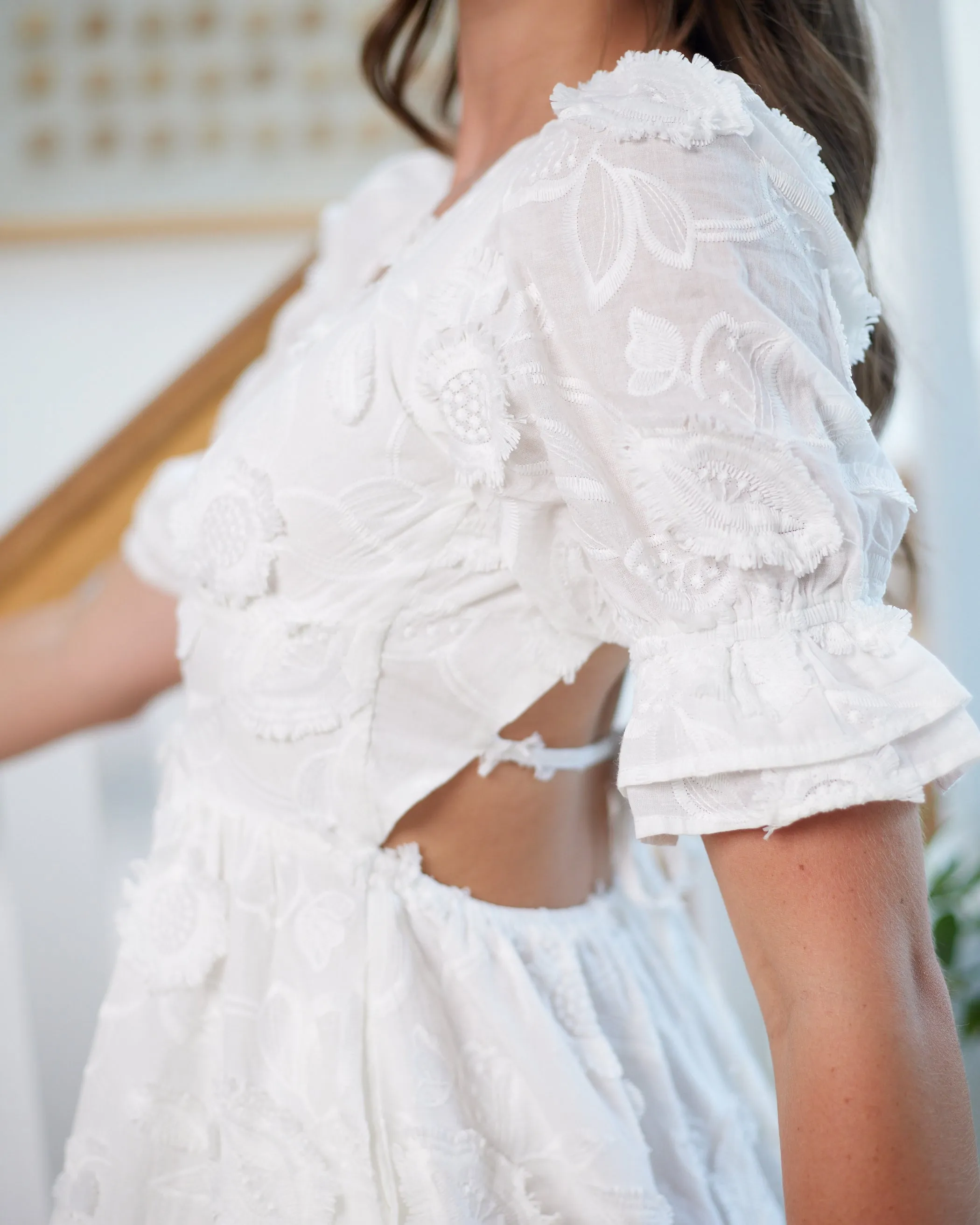 Larissa Midi Dress -White