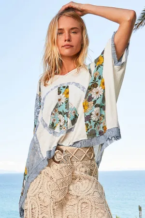 Peace and Flowers Top
