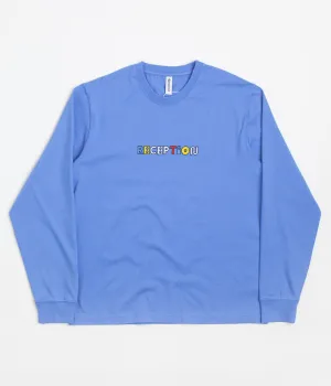 Reception Motto Long Sleeve T-Shirt - Granada Blue