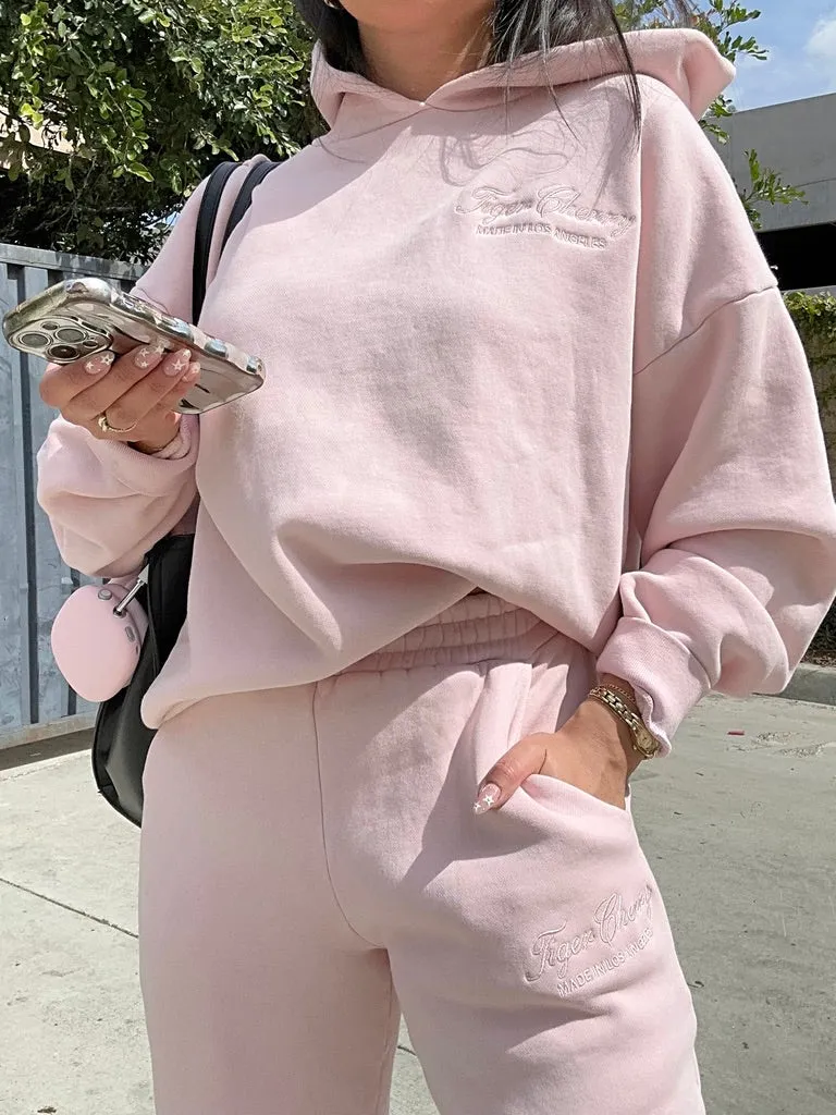 tc fleece hoodie (BALLERINA PINK)