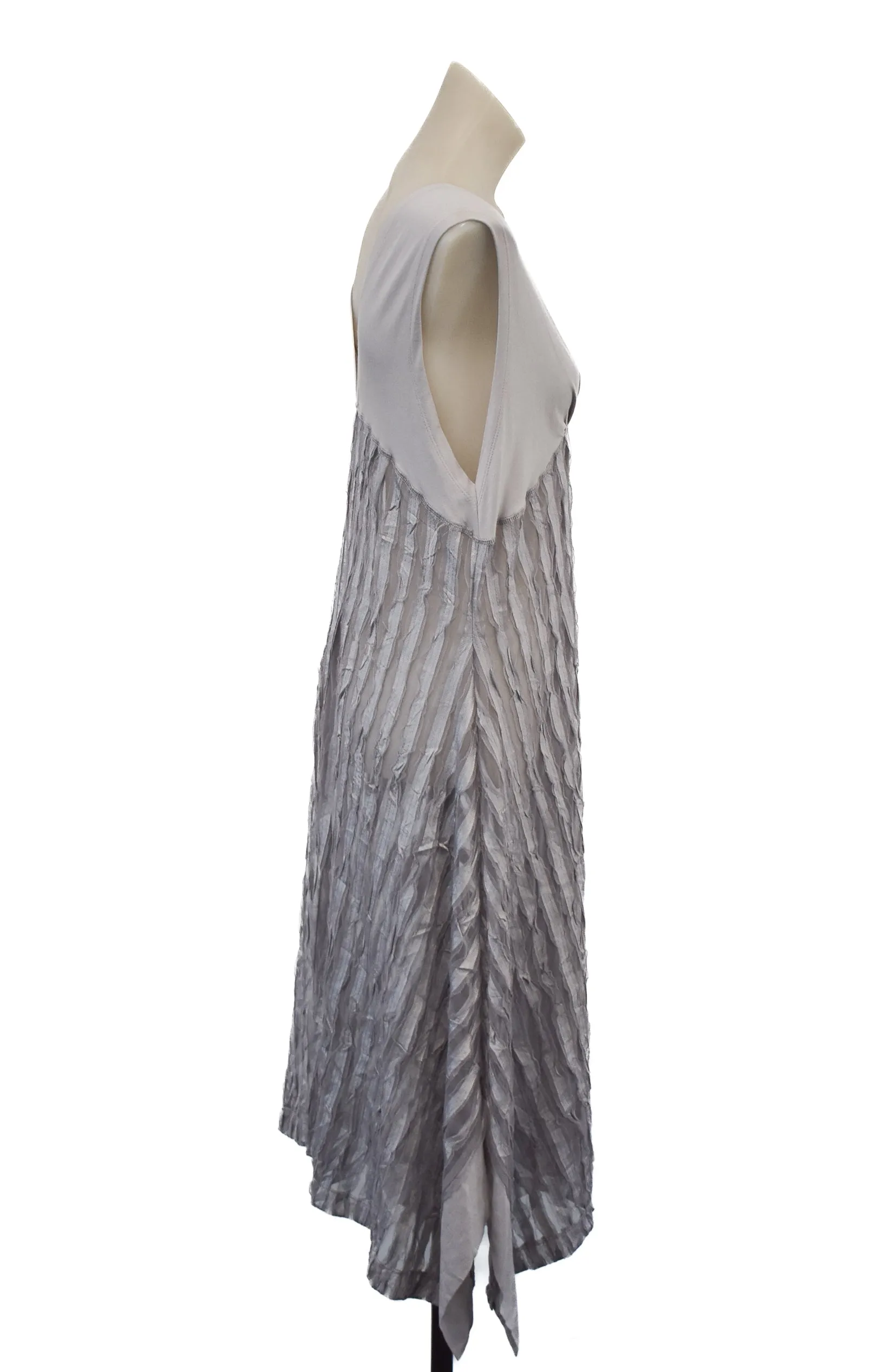 Unique David Pond mesh grey dress, 12